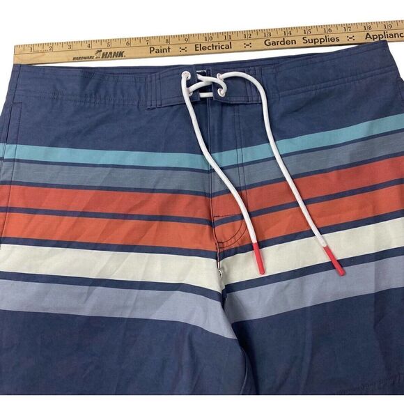 American Eagle Outfitters Board Shorts Large Blue / Mauve unlined NWOT‎ - Picture 3 of 10